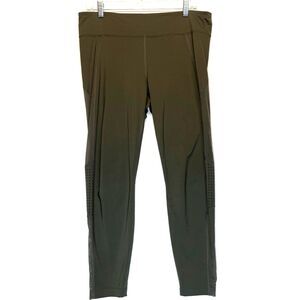 JoyLab Leggings Size XL Womens Gray Mesh Stretch Yoga Perforated